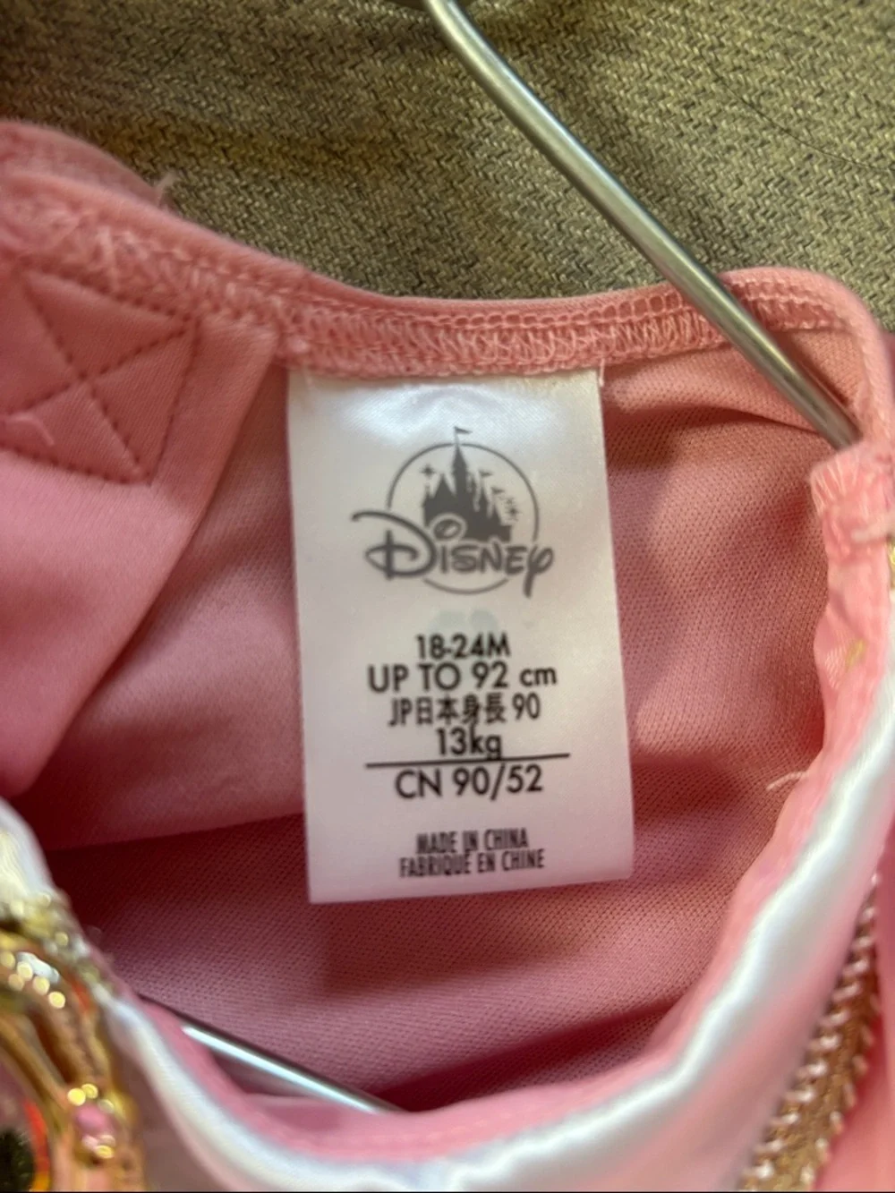 Disney Pink Minnie Mouse Gold-Trimmed Tulle Party Dress - Picture 3 of 3